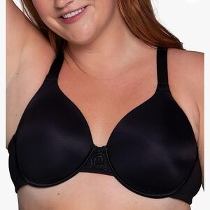 Vanity Fair Back‎ Smoothing Minimizer Bra black Sz 38DD